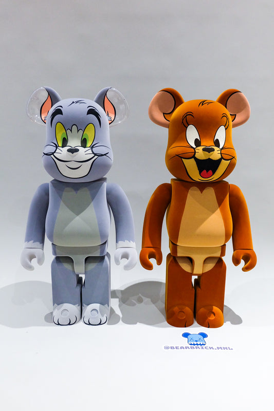 Bearbrick 1000% Tom and Jerry Flocky Version