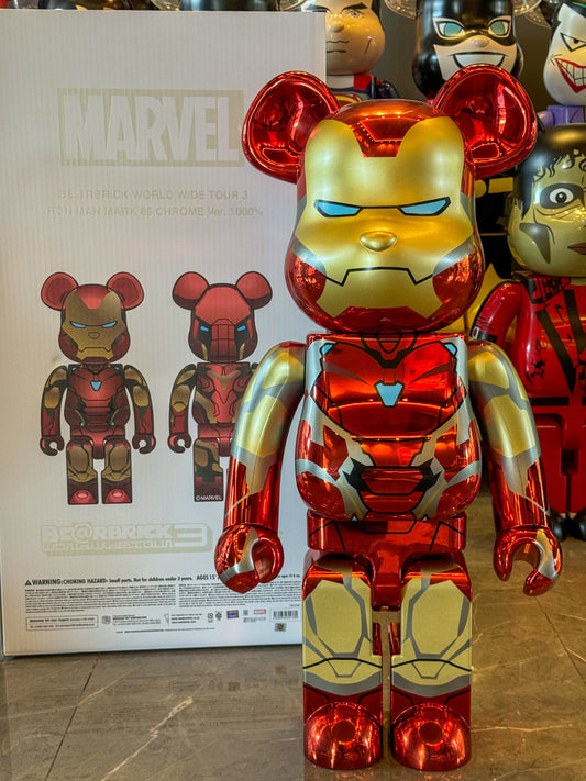 Bearbrick 1000% Iron Man Mark 85 Chrome